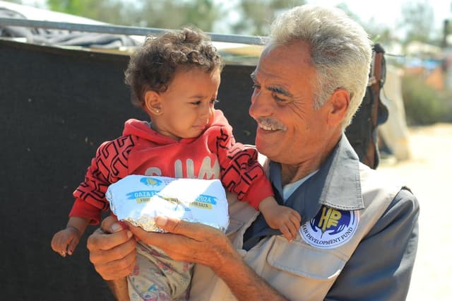 Aid recipient portrait