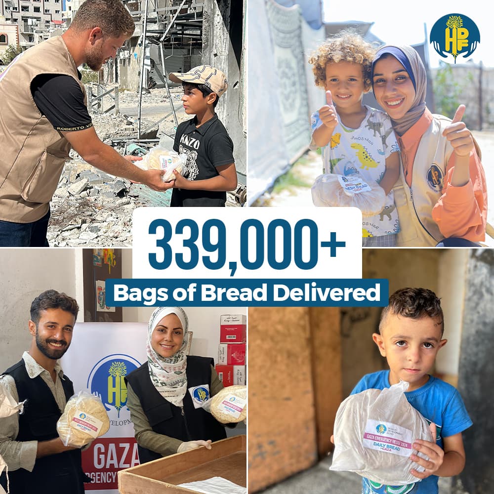 Humanitarian impact collage