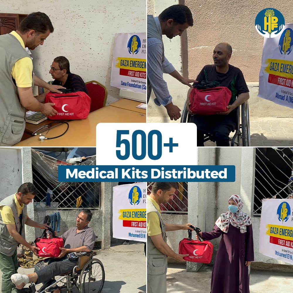 Humanitarian impact collage