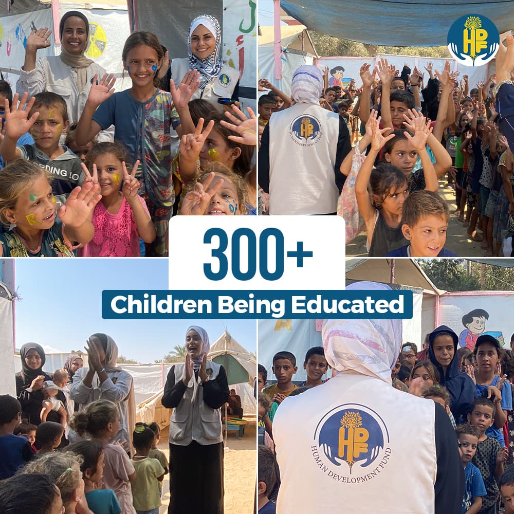 Humanitarian impact collage