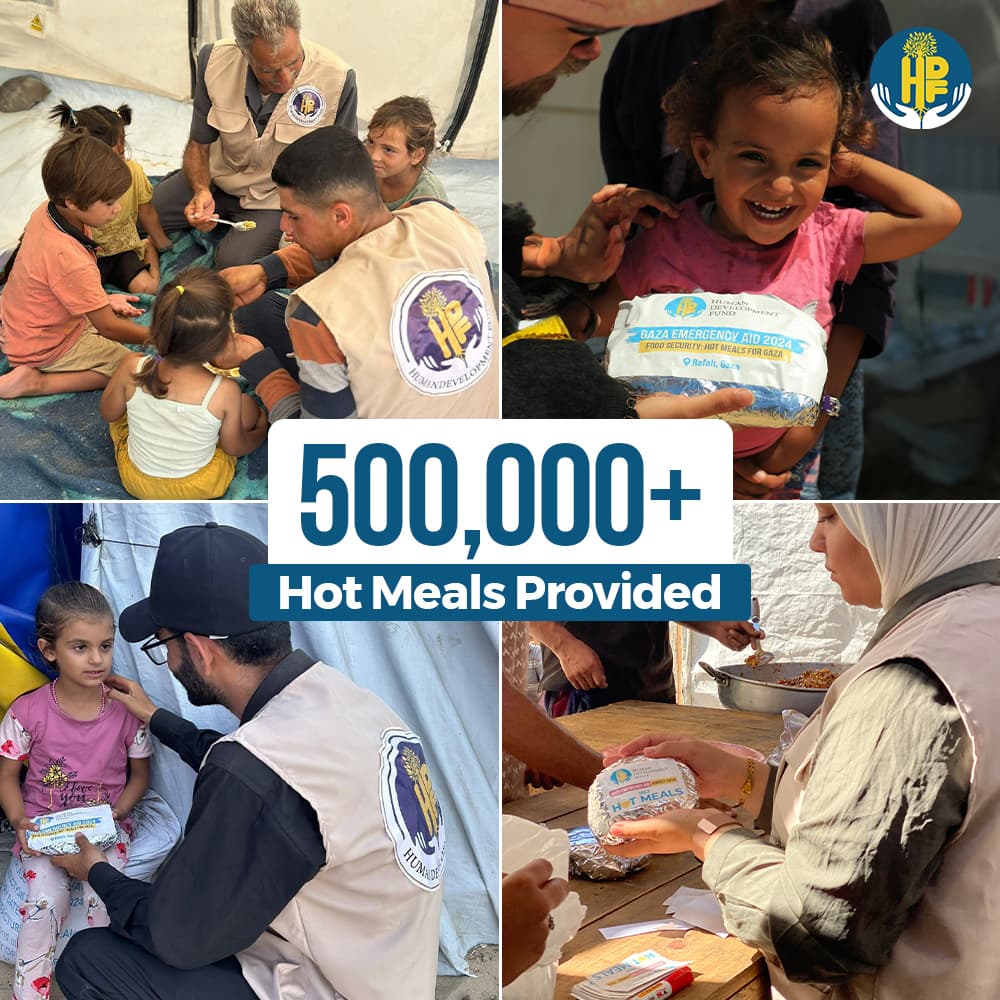 Humanitarian impact collage